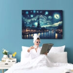 Πινακας σε καμβά STARRY NIGHT PARIS