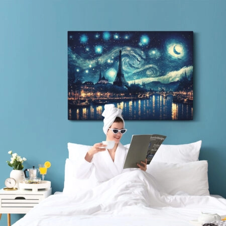Πινακας σε καμβά STARRY NIGHT PARIS - Vincent Van Gogh