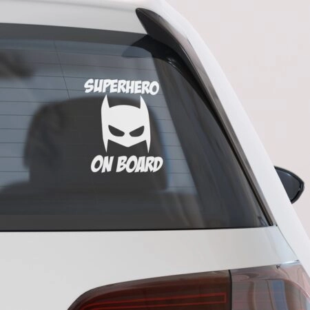 Αυτοκολλητο Αυτοκινητου SUPERHERO ON BOARD 4