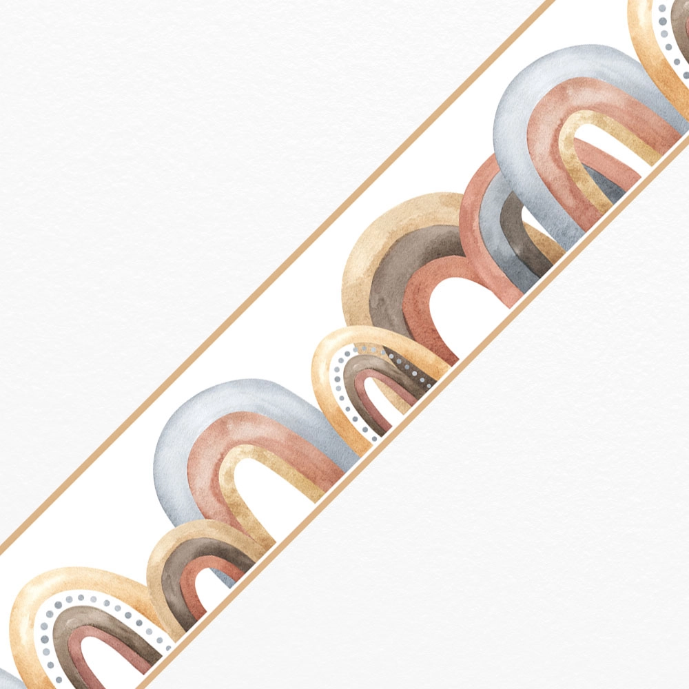 Μπορντούρα τοίχου WATERCOLOR BOHO RAINBOWS
