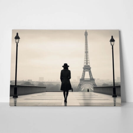 Πινακας σε καμβά WOMAN IN PARIS - Παρισι Sticky 1