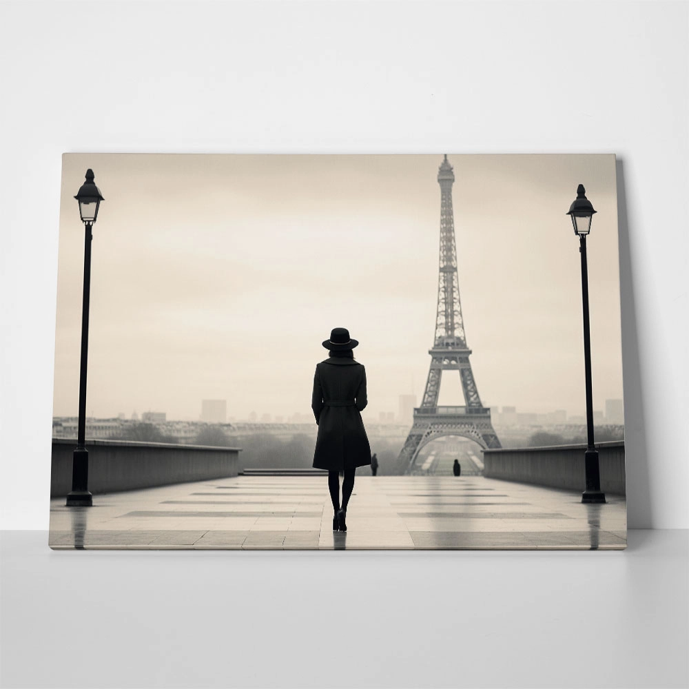 Πινακας σε καμβά WOMAN IN PARIS