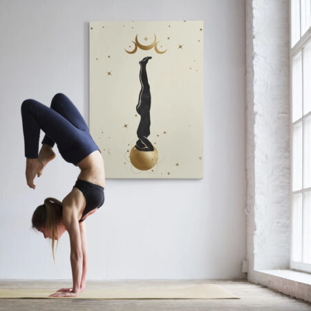 Πινακας σε καμβά YOGA MINDFUL ART - Πορτραιτα και Φιγουρες