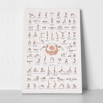 Πινακας σε καμβά YOGA POSES LEVEL 2