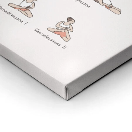 Πινακας σε καμβά YOGA POSES LEVEL 2 - Αθληματα και Χομπυ Sticky 2
