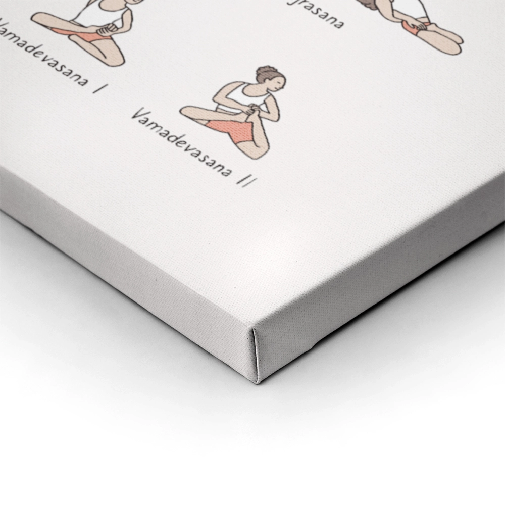 Πινακας σε καμβά YOGA POSES LEVEL 2