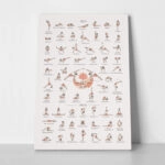 Πινακας σε καμβά YOGA POSES LEVEL 3