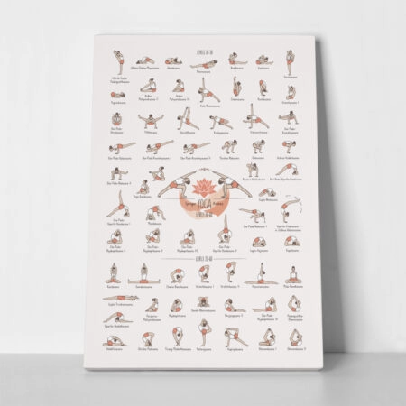 Πινακας σε καμβά YOGA POSES LEVEL 3 - Αθληματα και Χομπυ Sticky 1
