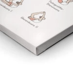 Πινακας σε καμβά YOGA POSES LEVEL 3