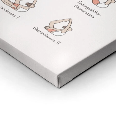 Πινακας σε καμβά YOGA POSES LEVEL 3 - Αθληματα και Χομπυ Sticky 2