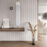 Διακοσμητικό panel τοίχου με 3D πηχακια 01 RESIDENCE πλατος 12.2cm x υψος 2.90m WHITE