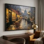 Πινακας σε καμβά PARISIAN CAFE PAINTING