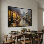 Πινακας σε καμβά PARISIAN CAFE PAINTING