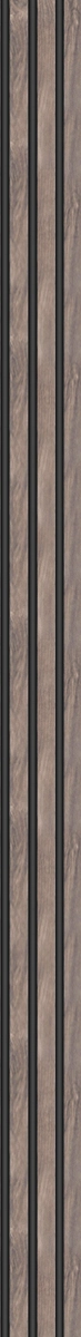 Διακοσμητικό panel τοίχου με 3D πηχακια 00 PIANO πλατος 12.2cm x υψος 2.90m WALNUT/DARK GREY