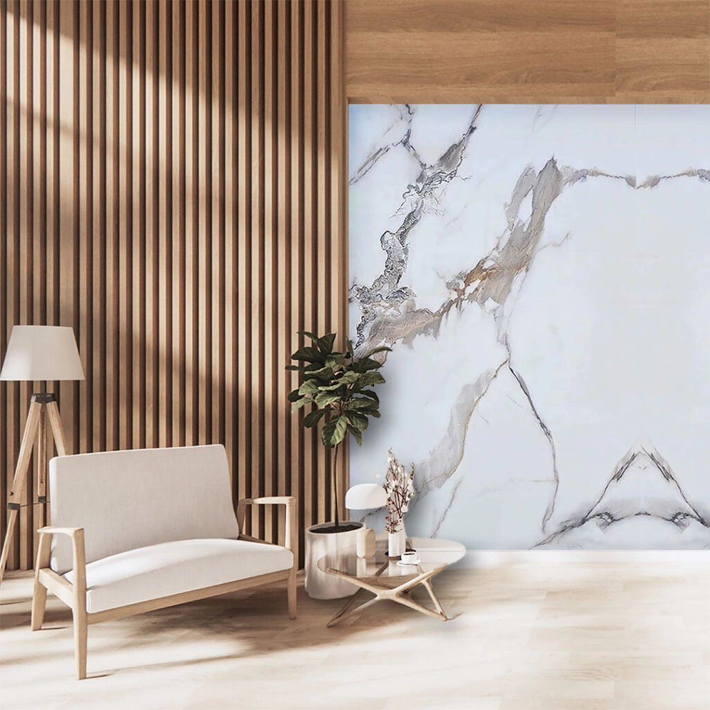 PVC Panel τοιχου 122cm x 280cm x 2,8mm CALACATTA GOLD 104