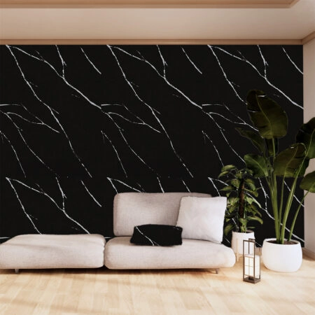 PVC Panel τοιχου 122cm x 280cm x 2,8mm CARRARA BLACK 204 - 