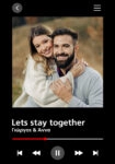 Πινακας σε καμβά COUPLE SONG BLACK