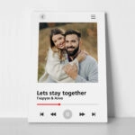 Πινακας σε καμβά COUPLE SONG WHITE