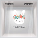 Αυτοκόλλητο Βιτρίνας EASTER BUNNY