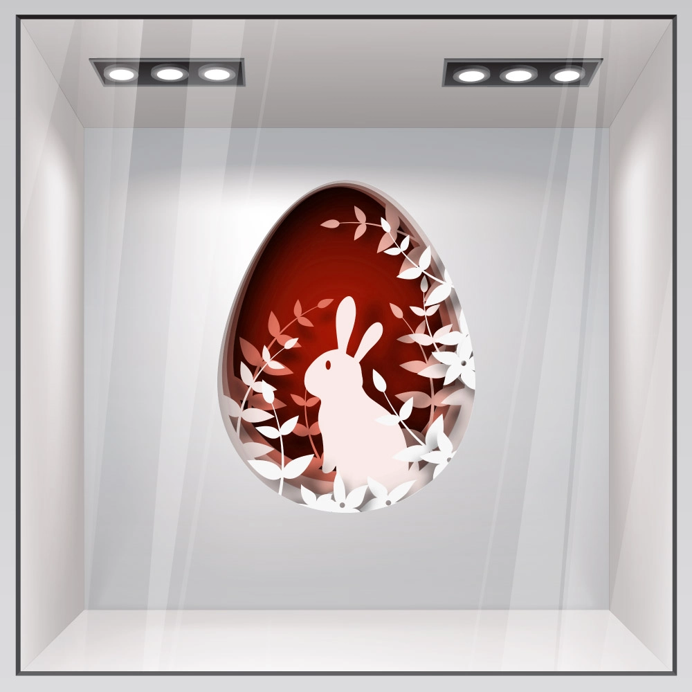 Αυτοκόλλητο Βιτρίνας EASTER EGG BUNNY
