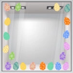 Αυτοκόλλητο Βιτρίνας EASTER EGGS SET