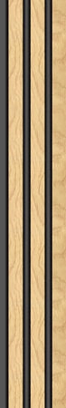 Διακοσμητικό panel τοίχου με 3D πηχακια F4 PIANO πλατος 12.2cm x υψος 2.90m NAT.OAK/BLACK - Πανελ τοίχου με 3D πηχάκια Sticky 10
