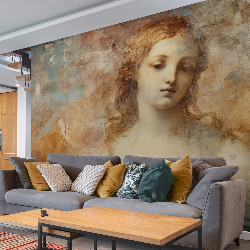 Αυτοκόλλητη Ταπετσαρία τοίχου RENAISSANCE GIRL FRESCO PAINTING 2