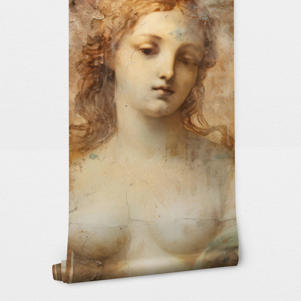 Αυτοκόλλητη Ταπετσαρία τοίχου RENAISSANCE GIRL FRESCO PAINTING 2
