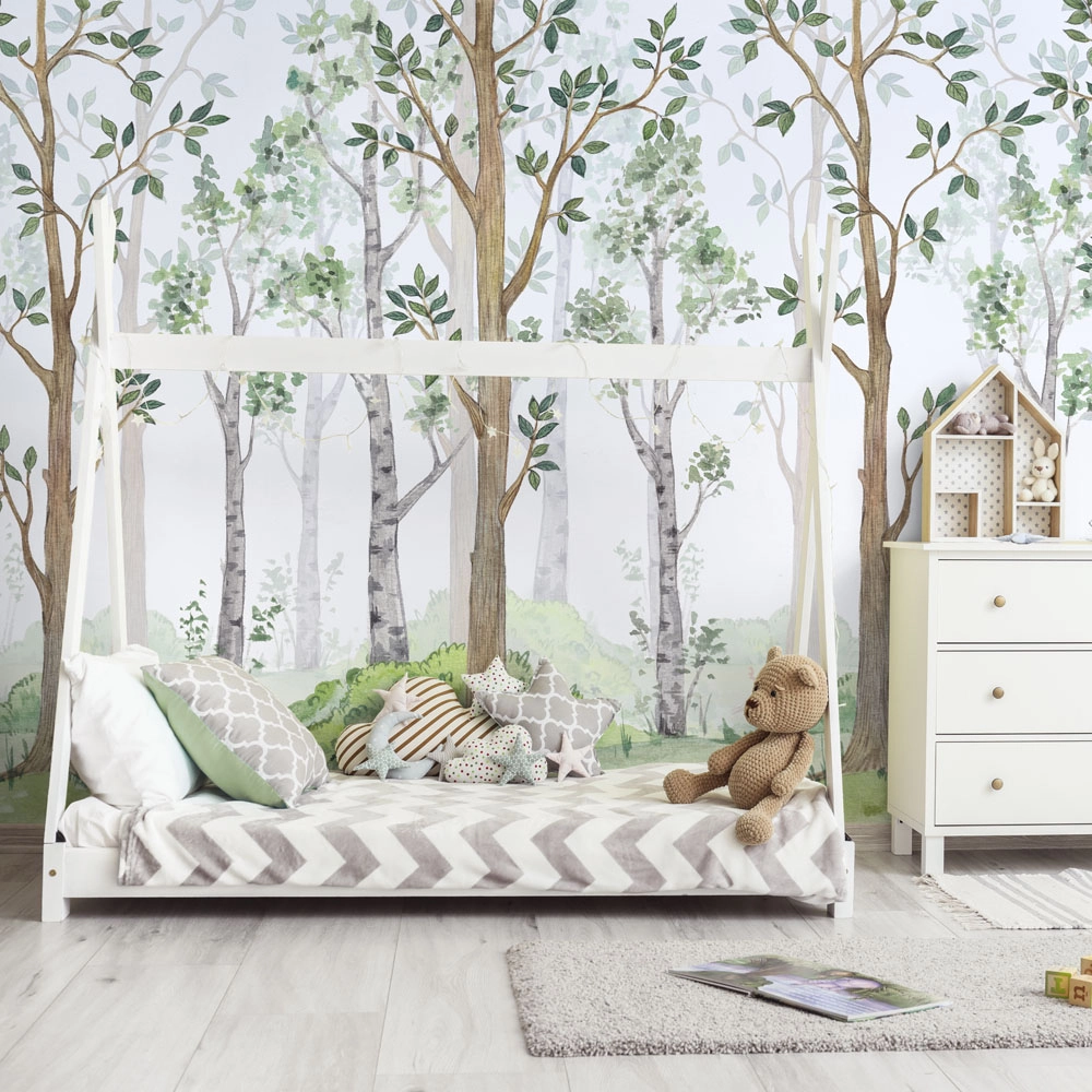 Αυτοκόλλητη Ταπετσαρία τοίχου WATERCOLOR FAIRY FOREST