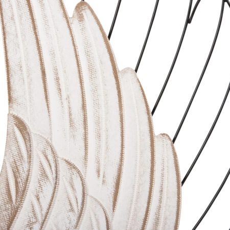 ΔΙΑΚΟΣΜΗΤΙΚΟ ΤΟΙΧΟΥ ΣΕΤ 2ΤΜΧ ΦΤΕΡΑ HM4223 MDF ΣΕ ΛΕΥΚΟ-ΜΑΥΡΟ ΜΕΤΑΛΛΟ 39x1,5x92Υ εκ. - Διακοσμητικά Τοίχου Sticky 4