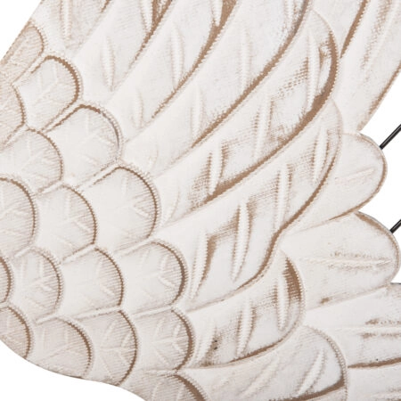 ΔΙΑΚΟΣΜΗΤΙΚΟ ΤΟΙΧΟΥ ΣΕΤ 2ΤΜΧ ΦΤΕΡΑ HM4223 MDF ΣΕ ΛΕΥΚΟ-ΜΑΥΡΟ ΜΕΤΑΛΛΟ 39x1,5x92Υ εκ. - Διακοσμητικά Τοίχου Sticky 5