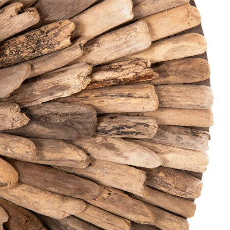 ΔΙΑΚΟΣΜΗΤΙΚΟ ΤΟΙΧΟΥ ΣΤΡΟΓΓΥΛΟ CHIIKI HM4298 DRIFTWOOD ΣΕ ΦΥΣΙΚΟ Φ60 εκ. - Διακοσμητικά Τοίχου Sticky 4