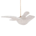HANGING WALL DECORATION SEAGULL HM4301 ALBASIA WOOD IN WHITEWASH 65x40x16-96H cm
