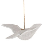 HANGING WALL DECORATION SEAGULL HM4301 ALBASIA WOOD IN WHITEWASH 65x40x16-96H cm