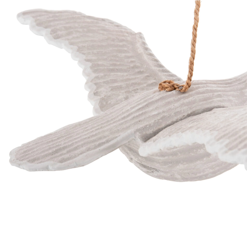 HANGING WALL DECORATION SEAGULL HM4301 ALBASIA WOOD IN WHITEWASH 65x40x16-96H cm