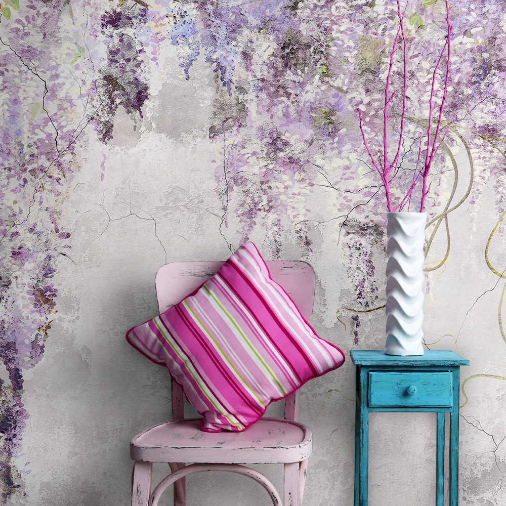 Αυτοκόλλητη Ταπετσαρία τοίχου BEAUTIFUL LILAC BRANCHES