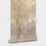 Αυτοκόλλητη Ταπετσαρία τοίχου GOLDEN FOREST TREES