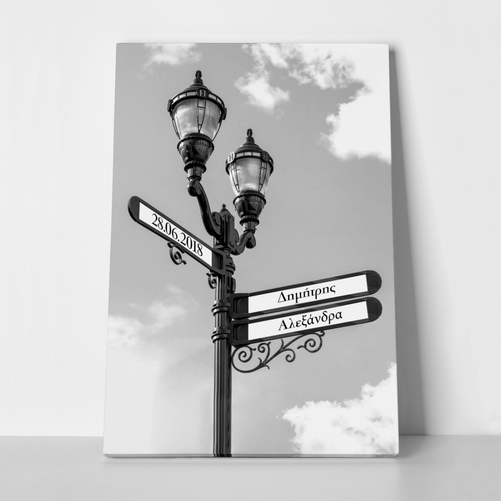 Πίνακας σε καμβά ROAD SIGN NAMES