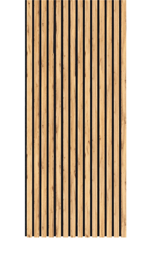 Διακοσμητικό Panel τοίχου με 3D πηχάκια ACOUSTIC 8090 PECAN Πλάτος 60cm - υψος 278cm - Πάχος 9mm