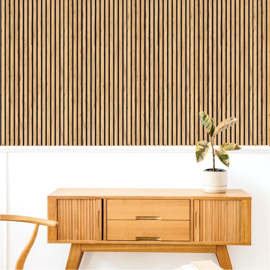 Διακοσμητικό Panel τοίχου με 3D πηχάκια ACOUSTIC 8090 PECAN Πλάτος 60cm - υψος 278cm - Πάχος 9mm