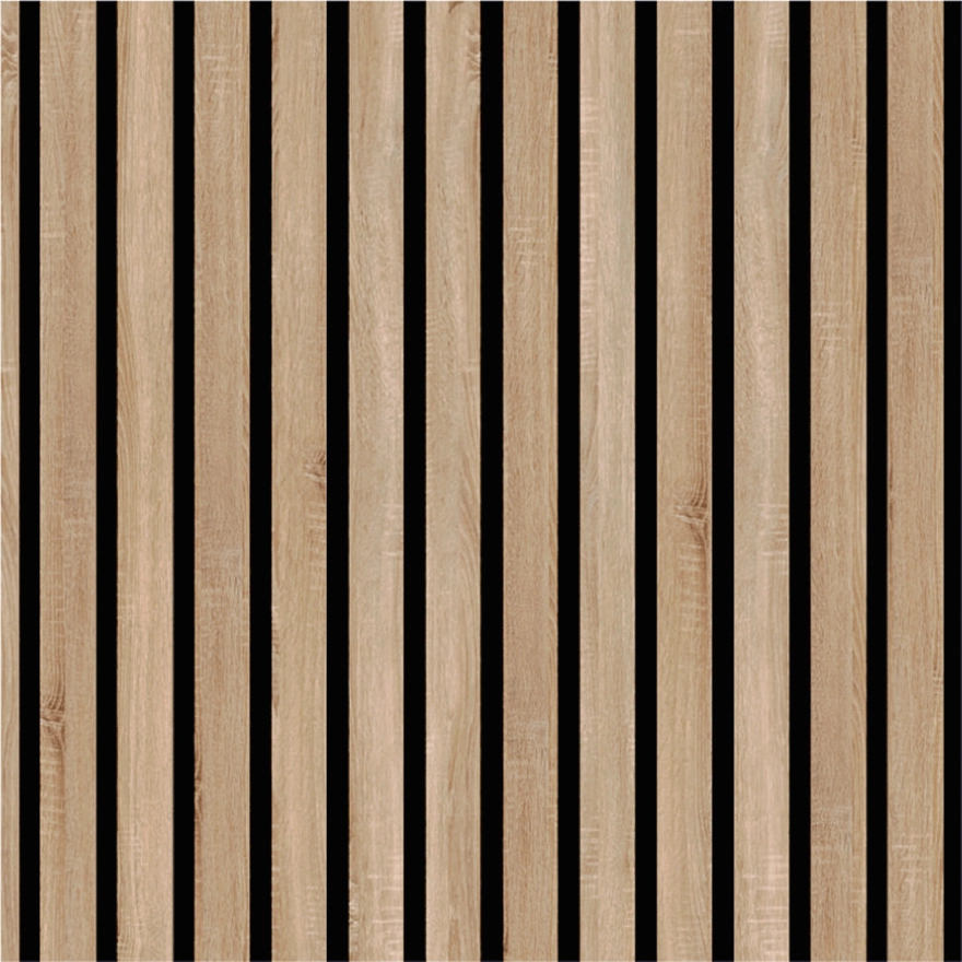 Διακοσμητικό Panel τοίχου με 3D πηχάκια ACOUSTIC 4055 SONOMA OAK Πλάτος 60cm  - υψος 278cm - Πάχος 20mm
