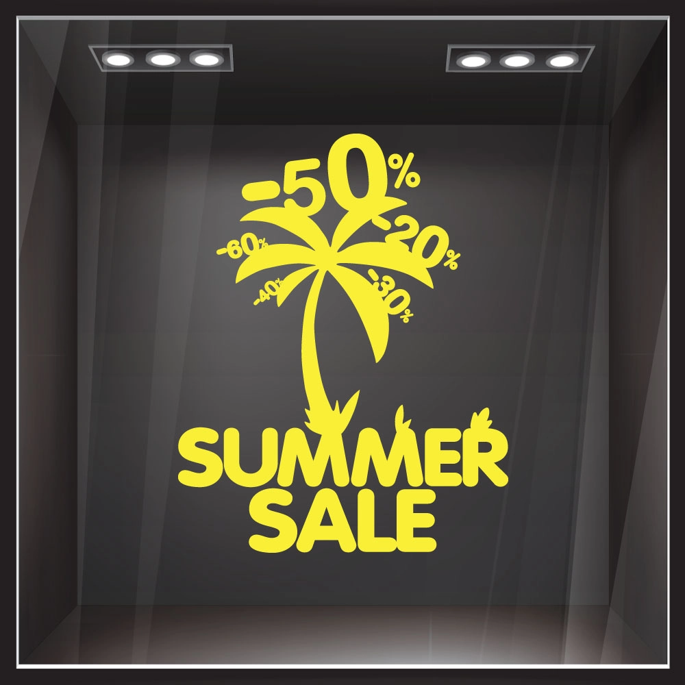 Αυτοκoλλητο Eκπτωσεων PALM SALES
