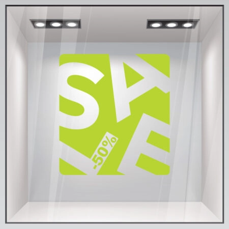 Αυτοκολλητο Εκπτωσεων SALE BOX - Καλοκαιρινή βιτρίνα Sticky 3