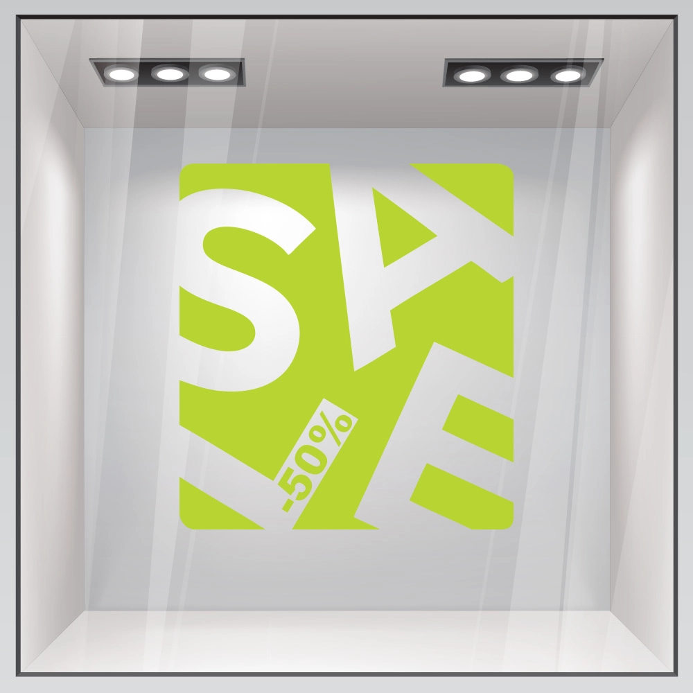 Αυτοκολλητο Εκπτωσεων SALE BOX