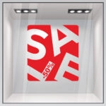 Αυτοκολλητο Εκπτωσεων SALE BOX