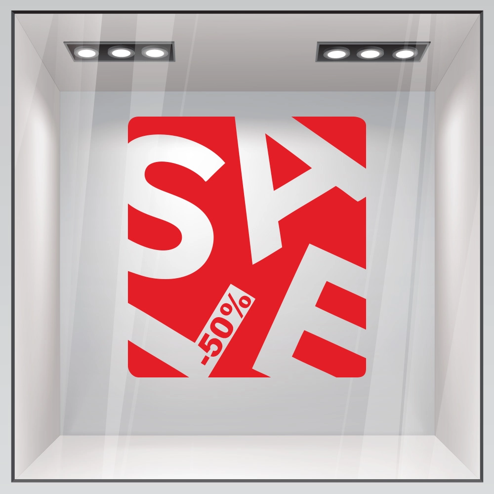 Αυτοκολλητο Εκπτωσεων SALE BOX