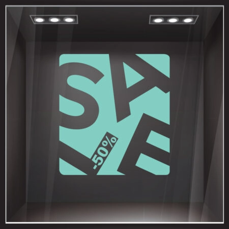 Αυτοκολλητο Εκπτωσεων SALE BOX - Καλοκαιρινή βιτρίνα Sticky 4