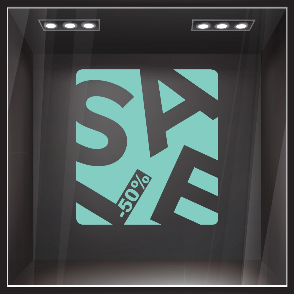 Αυτοκολλητο Εκπτωσεων SALE BOX