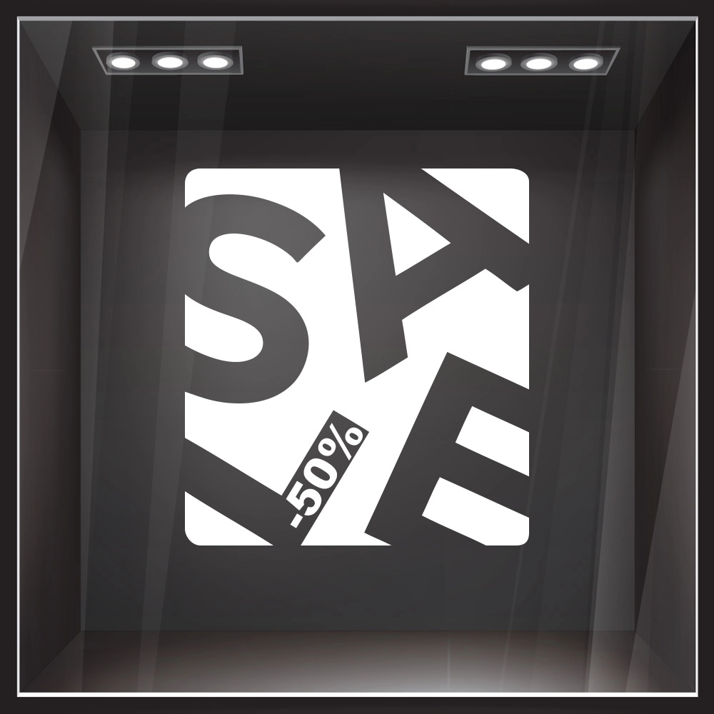 Αυτοκολλητο Εκπτωσεων SALE BOX