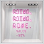 Αυτοκολλητο Εκπτωσεων GONE NEON SALES